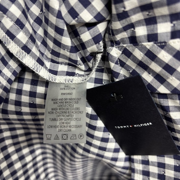 ✨Tommy Hilfiger Women's Gingham-Print Belted Woven Dress Size 6 - Picture 11 of 16